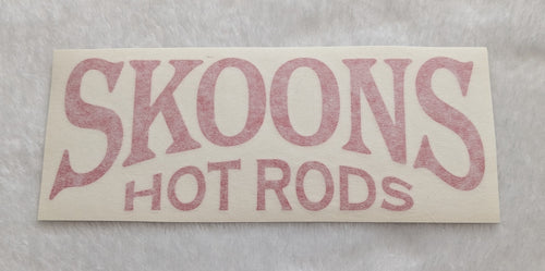 Skoons Decal, Small Red
